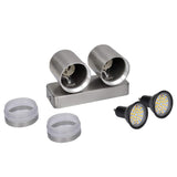 Vidaxl Wall lamp LED shining with Kegelkop Stainless Steel
