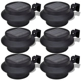 Vidaxl Solar Outdoor Lamp Set 6 stykker svart