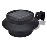 Vidaxl Solar Outdoor Lamp Set 6 stykker svart