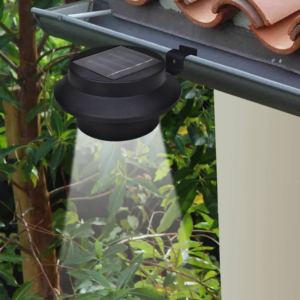Vidaxl Solar Outdoor Lamp Set 6 stykker svart