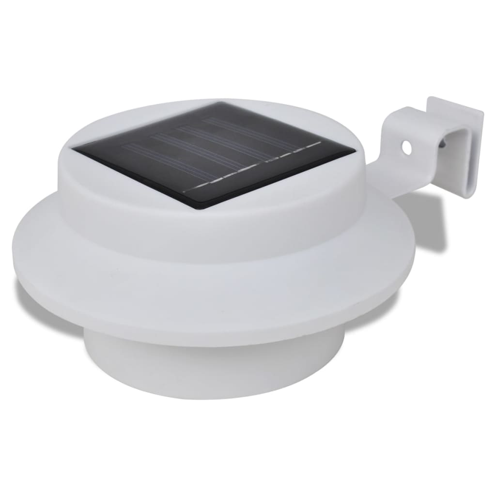 Vidaxl Solar Lampa zewnętrzna Zestaw 6 sztuk biały