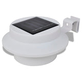 Vidaxl Solar Lampa zewnętrzna Zestaw 6 sztuk biały