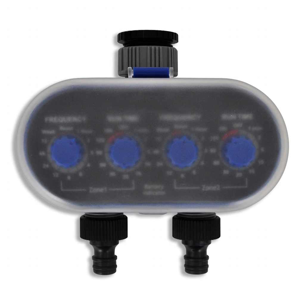 VidaXL Electric irrigation water -timer (2 outputs)
