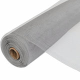 Vidaxl mesh 100x1000 cm Aluminium sëlwer faarweg