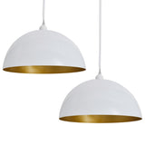 Vidaxl ceiling lamps in height adjustable semi -circular white 2 sts