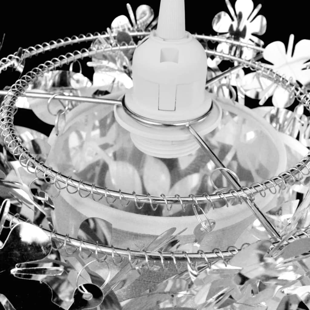 Vidaxl Chandelier with sequins in the form of leaves 21.5x30 cm silver