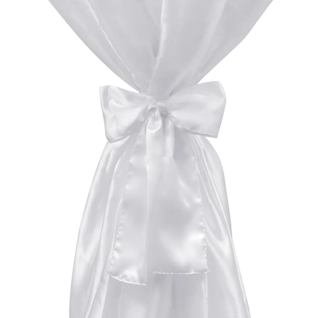Vidaxl standing table cover with bow 80cm white (2 pieces)