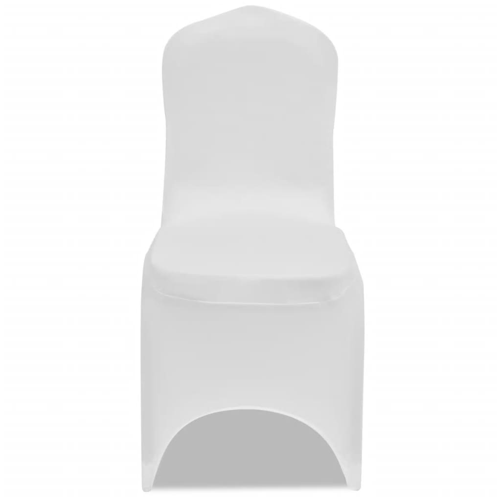 Kryt židle Vidaxl Stretch White (6 kusů)