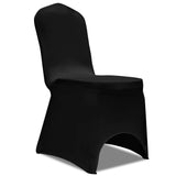 Vidaxl Chair Cover Stretch Black (6 pieces)