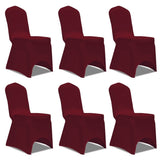 Vidaxl Stull Cover Streck Bordeaux rout (6 Stécker)