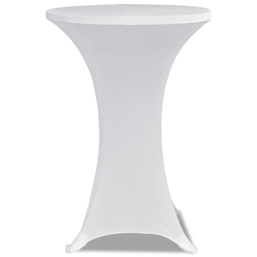 Vidaxl Stand table cover Stretch Ø60cm white (2 pieces)