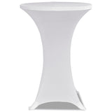 Vidaxl Stand table cover Stretch Ø60cm white (2 pieces)