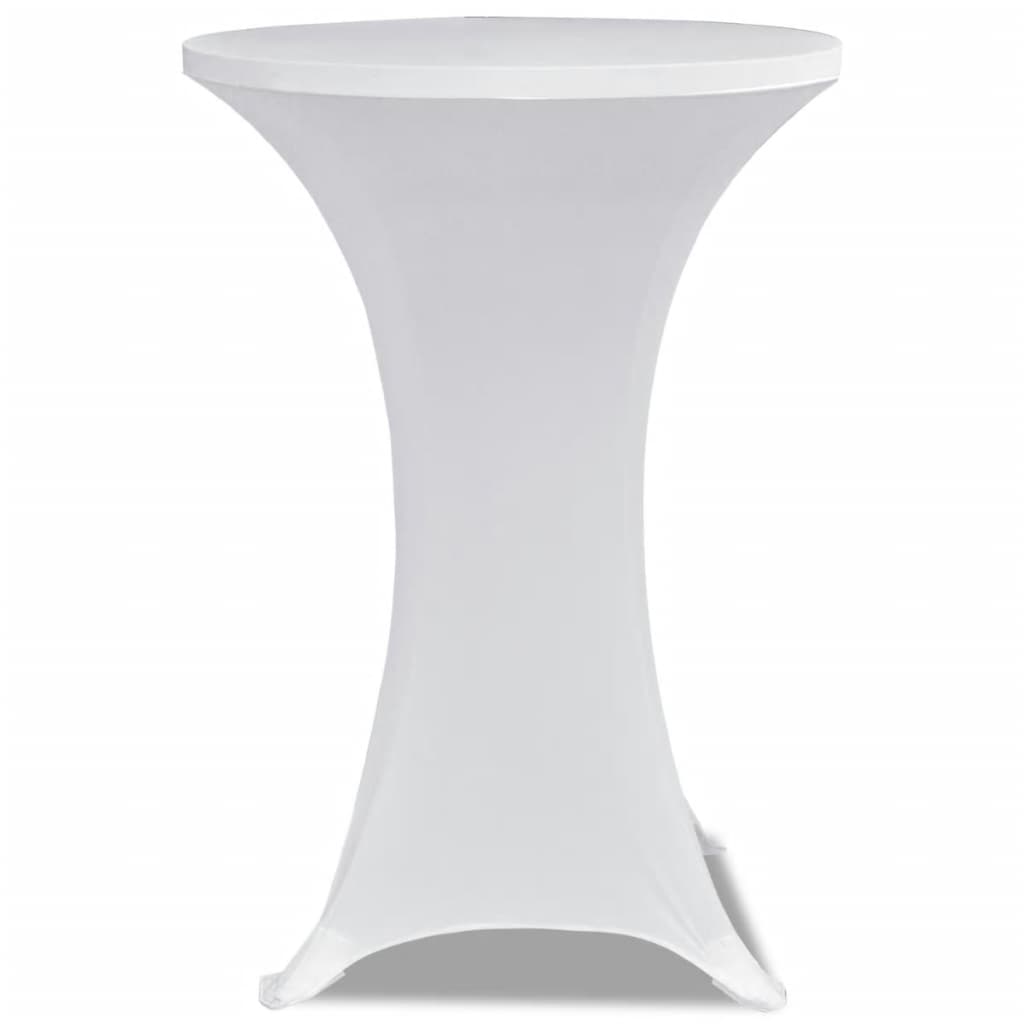 Vidaxl Stand Table Copertura Valuta Ø70 cm Bianco (2 pezzi)
