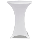 Vidaxl Stand table cover Stretch Ø80cm white (2 pieces)