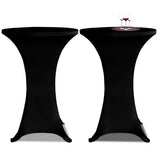 Vidaxl Stand table cover Stretch Ø60cm Black (2 pieces)
