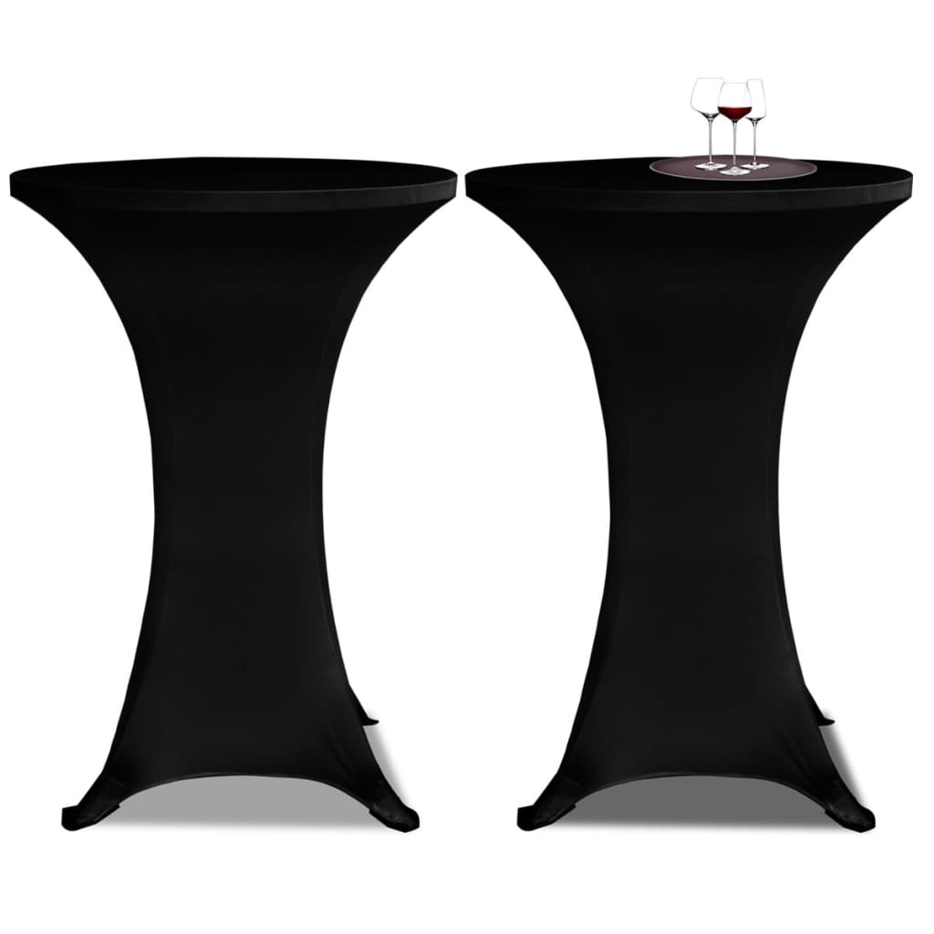 Vidaxl Standing Table Coperture 2 St Valuta Ø80 cm Nero