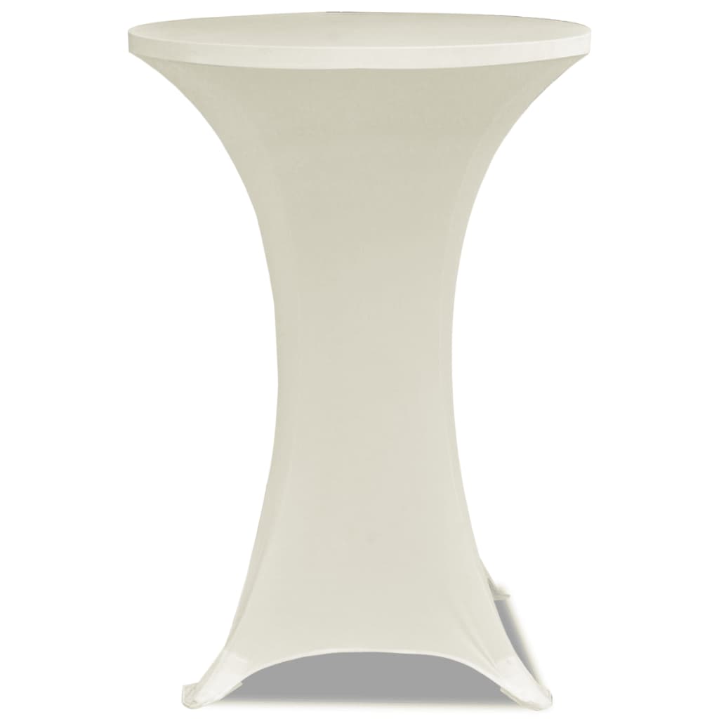 Vidaxl Stand table cover Stretch Ø60cm cream (2 pieces)