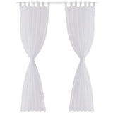 Vidaxl zavesa bela 140x175 cm (2 kosa)