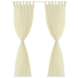 Creme de cortina Vidaxl 140x175 cm (2 peças)