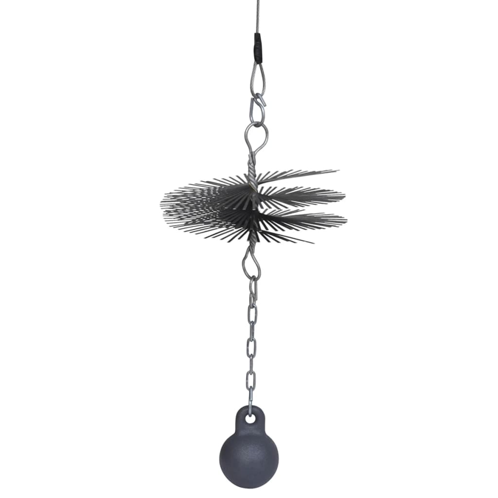 Cepillo de barrido de chimenea de Vidaxl alrededor de Ø 25 cm