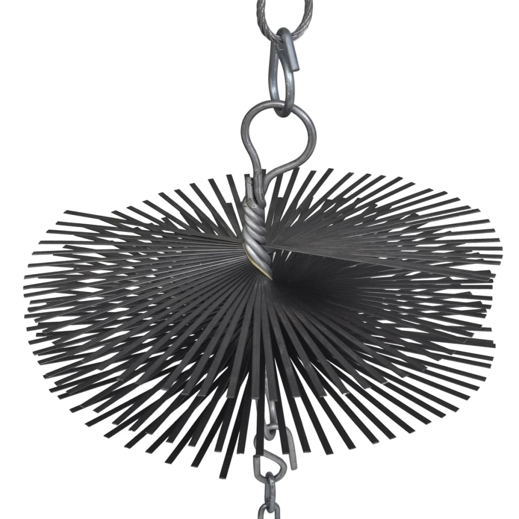 Cepillo de barrido de chimenea de Vidaxl alrededor de Ø 25 cm