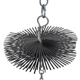 Cepillo de barrido de chimenea de Vidaxl alrededor de Ø 25 cm