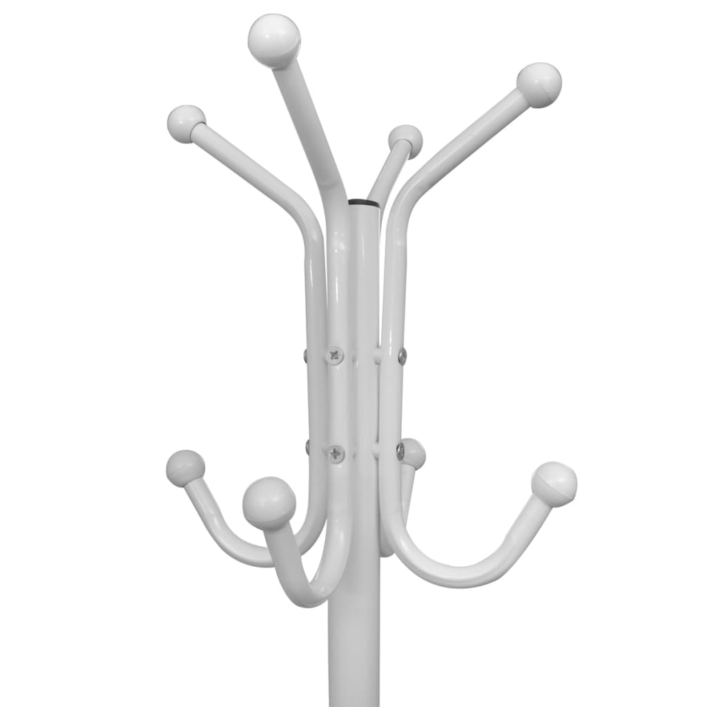 Vidaxl Coat Rack Metal White
