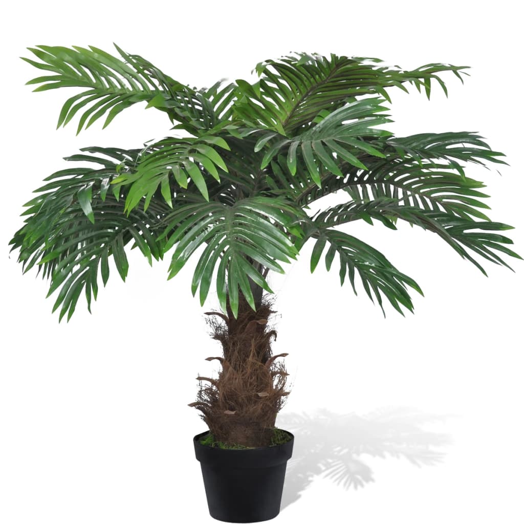 Vidaxl kënschtlech Bam mat Pot Cycasalpalm 80 cm