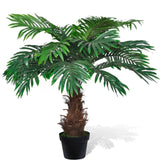 Vidaxl kënschtlech Bam mat Pot Cycasalpalm 80 cm