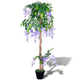 Vidaxl Plant Artificial Blue Rain con pentola 120 cm