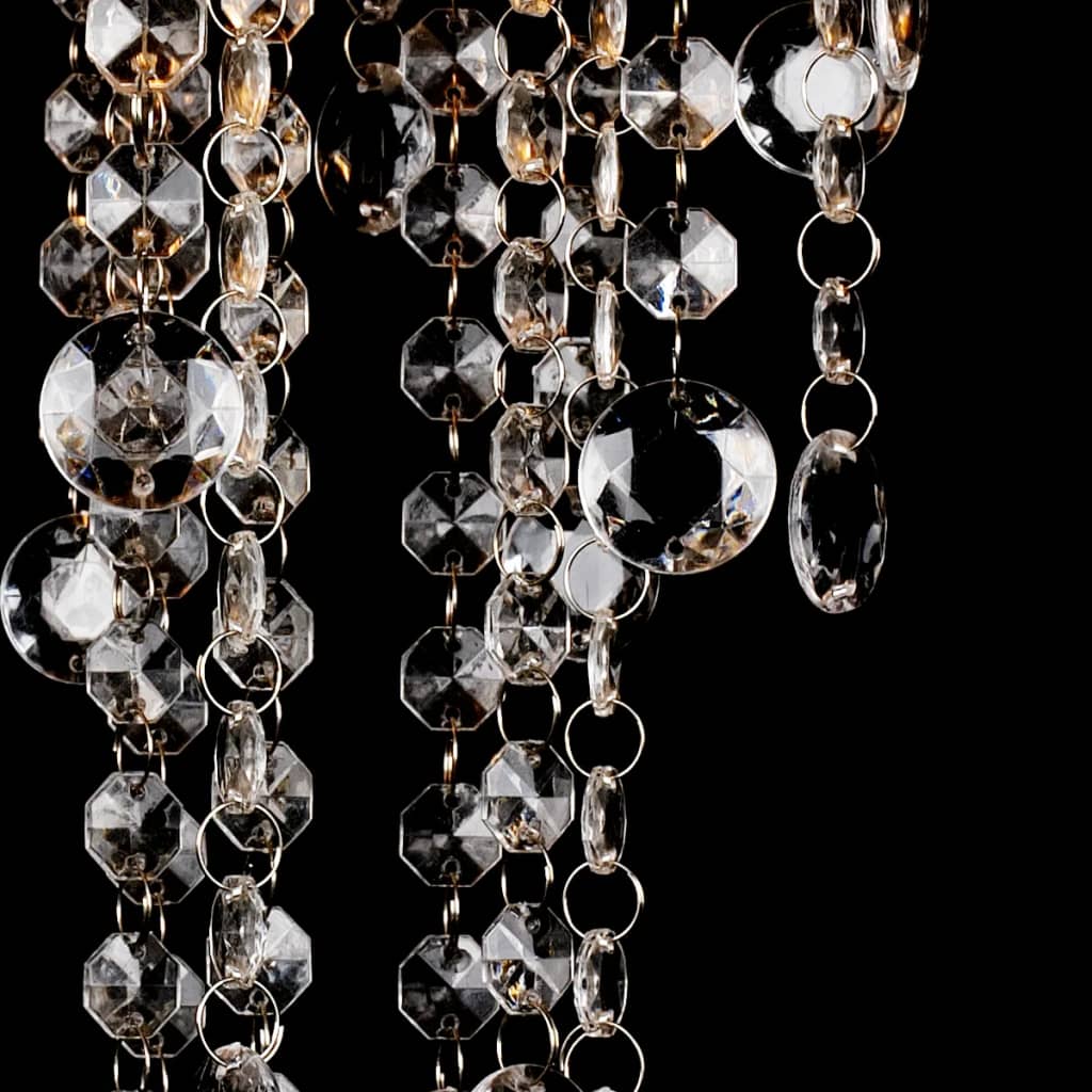 Stropní lampa Vidaxl s krystalovou korálky kovová bílá
