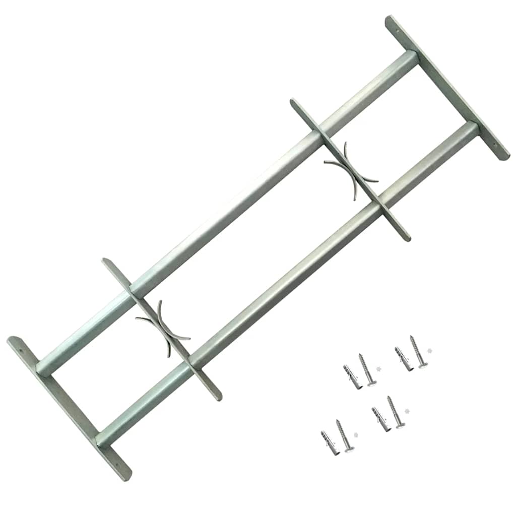 VidaXL Window protection adjustable with 2 cross-rods 1000-1500 mm