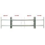 VidaXL Window protection adjustable with 2 cross-rods 1000-1500 mm