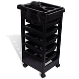 Vidaxl hairdressing trolley on wheels plastic