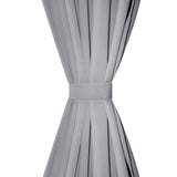 Vidaxl curtains with slots 135 x 245 cm gray 2 sts