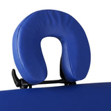 Vidaxl Foldable massage table 2 zones with wooden frame (blue)
