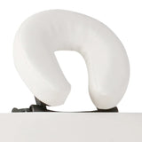 Vidaxl Foldable massage table 2 zones with wooden frame (cream)
