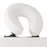 Vidaxl Foldable massage table 3 zones with wooden frame (cream)