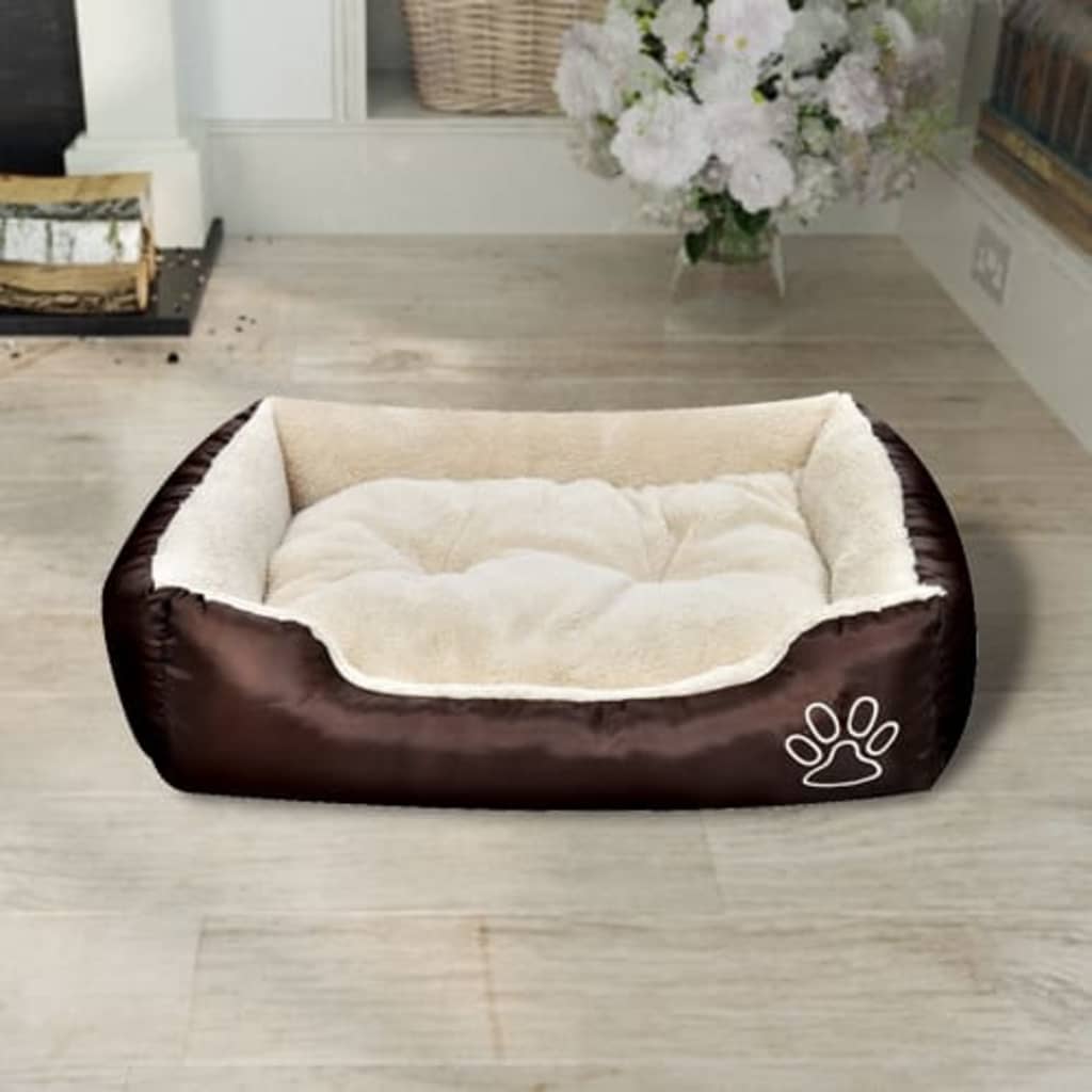 VidaXL dog basket with led pillow l