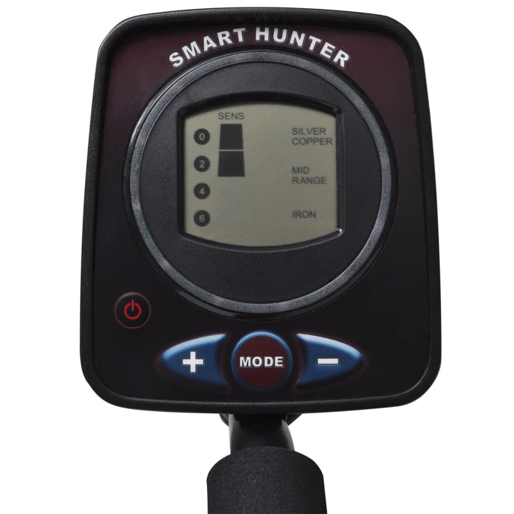 VidaXL Metal Detector with LCD screen search disk 21cm search depth 300 cm