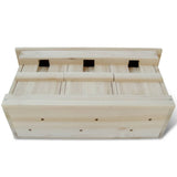 Vidaxl Nest box for house sparrow 44 x 15.5 x 21.5 cm