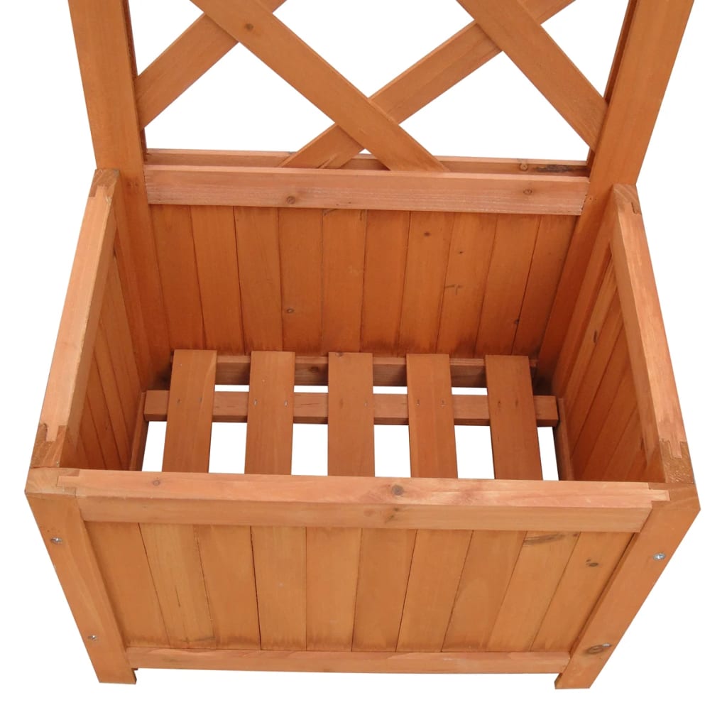 VidaXL Planter with climbing frame 40x30x135 cm