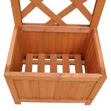 VidaXL Planter with climbing frame 40x30x135 cm