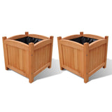 Vidaxl Planilniki so dvignili 2 pc 30x30x30 cm les
