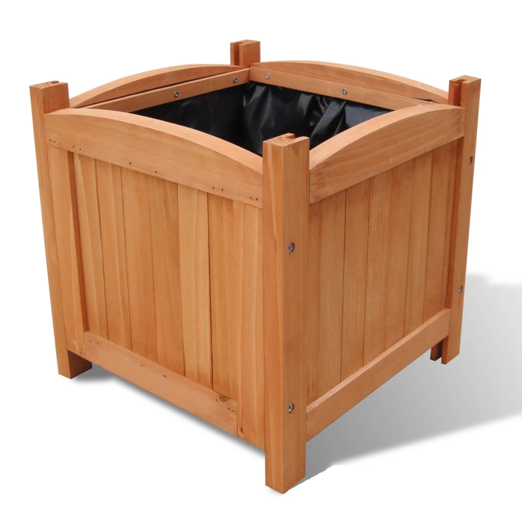 Vidaxl Planilniki so dvignili 2 pc 30x30x30 cm les