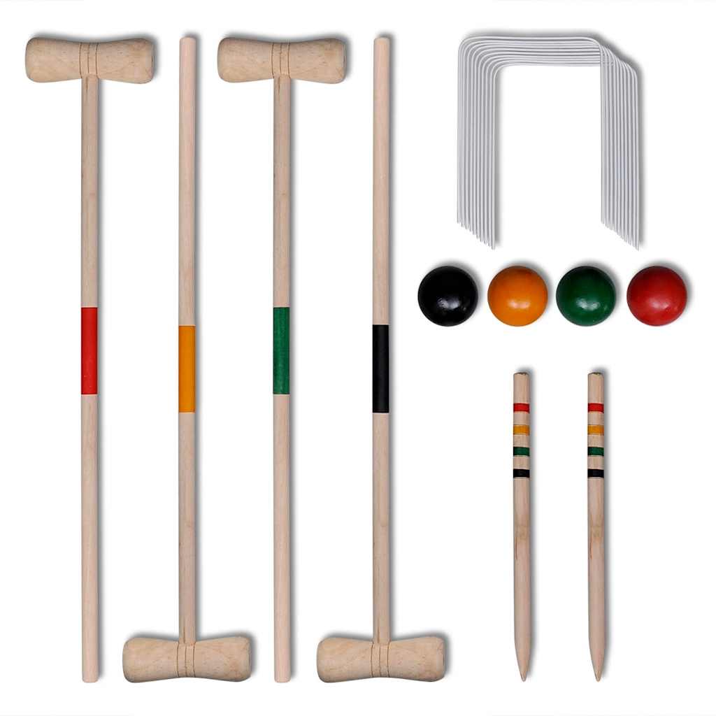 Vidaxl Croquet game for 4 players wood