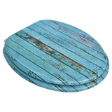 Vidaxl Sedile del water con design in legno MDF