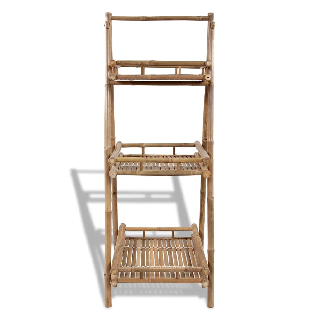 VIDAXL PIANTE RACCHIO BAMBOO pieghevole a 3 strati