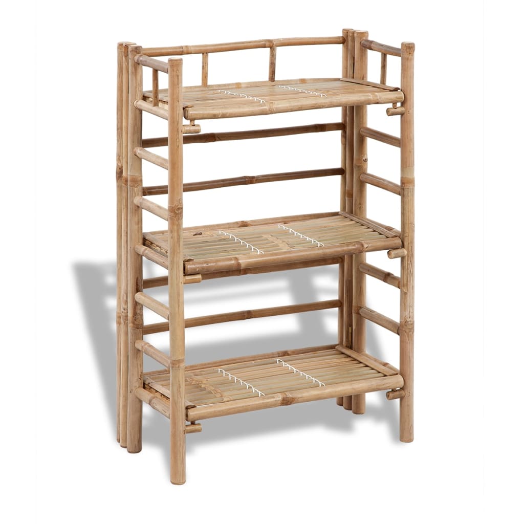 Vidaxl Plant Rack Bamboo med 3 brädor