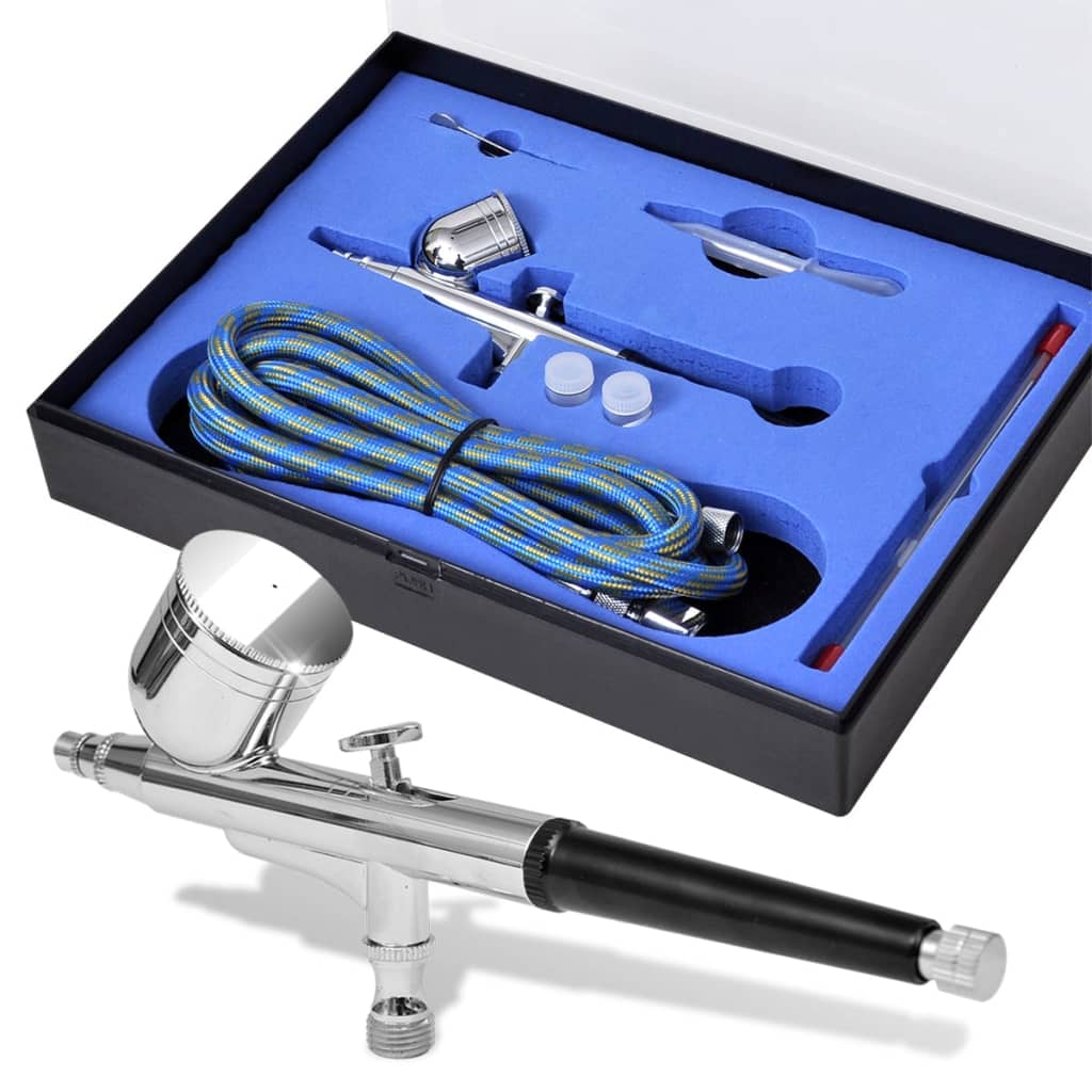 Vidaxl Airbrush set 0.2 0.3 0.5 mm mouthpieces